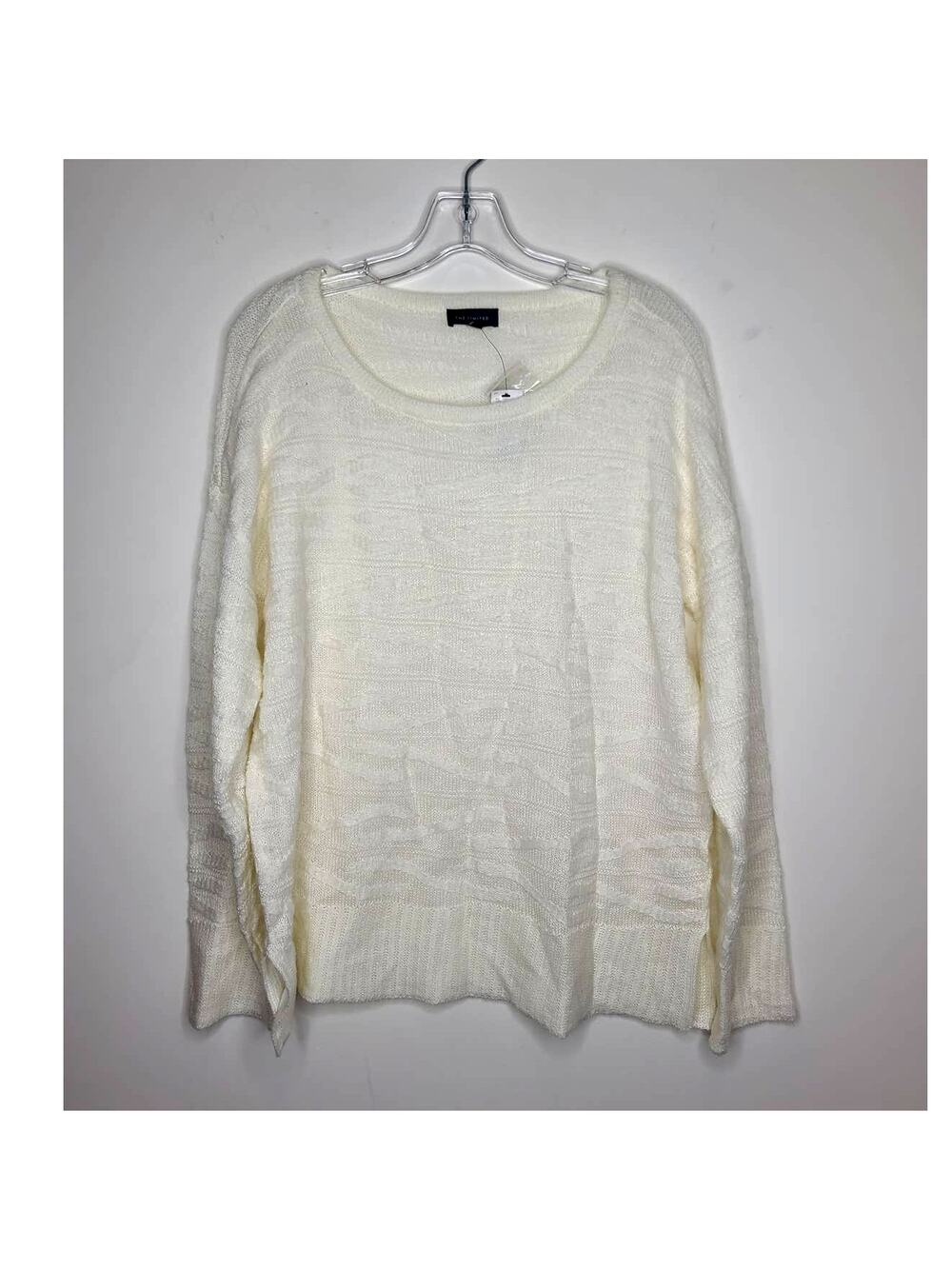 NWT Limited cream lightweight tunic sweater with zigzag pattern - XL